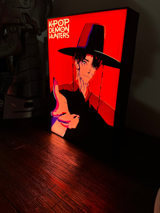 KPOP DEMON HUNTERS: JINU - LED Light Up Sign - USB Powered