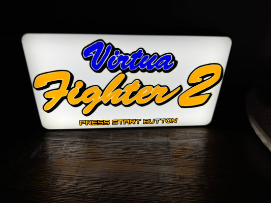 Virtua Fighter 2 - LED Light Up Sign - USB Powered