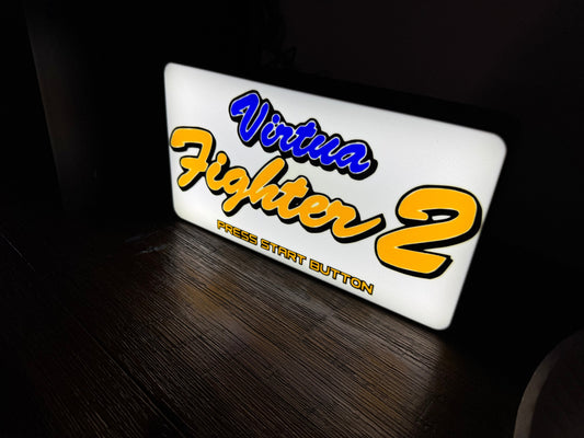 Virtua Fighter 2 - LED Light Up Sign - USB Powered
