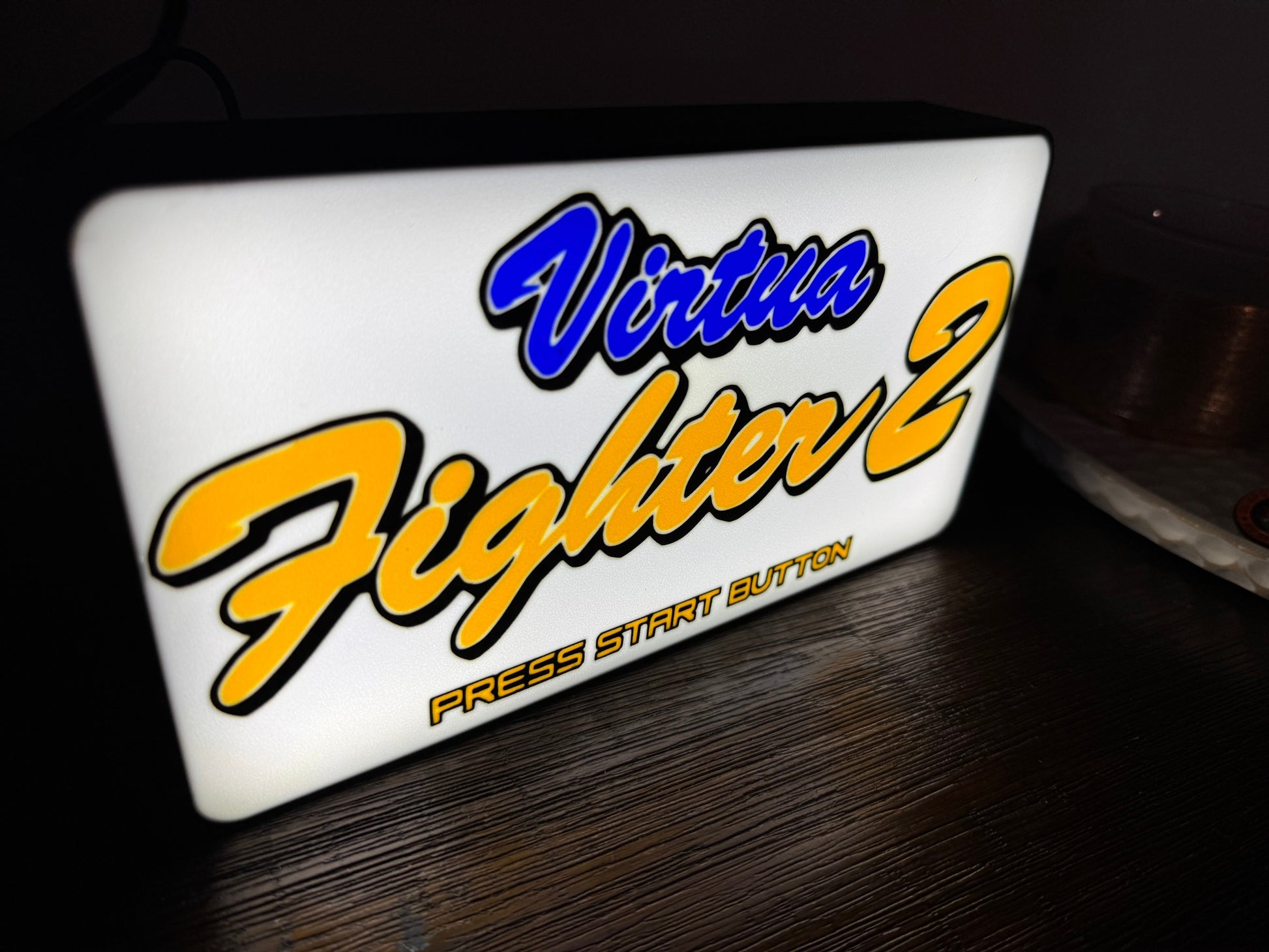 Virtua Fighter 2 - LED Light Up Sign - USB Powered