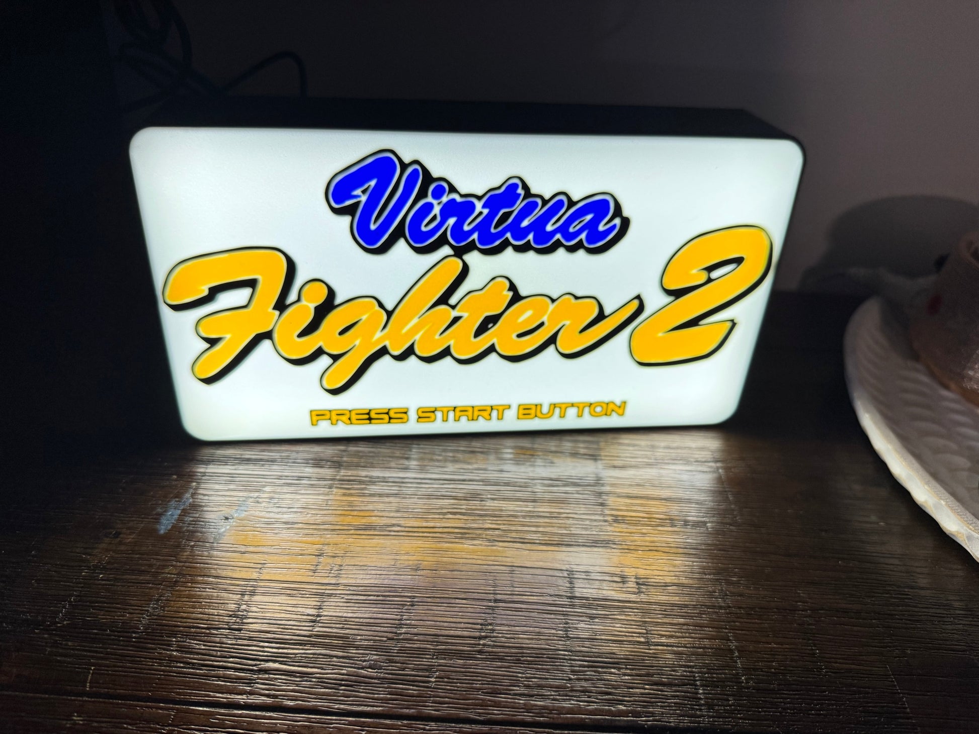 Virtua Fighter 2 - LED Light Up Sign - USB Powered