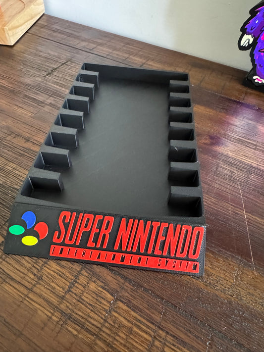 Super Nintendo Game Holder - PAL/Euro Version, Holds 8 Games - 2 Designs/Colours