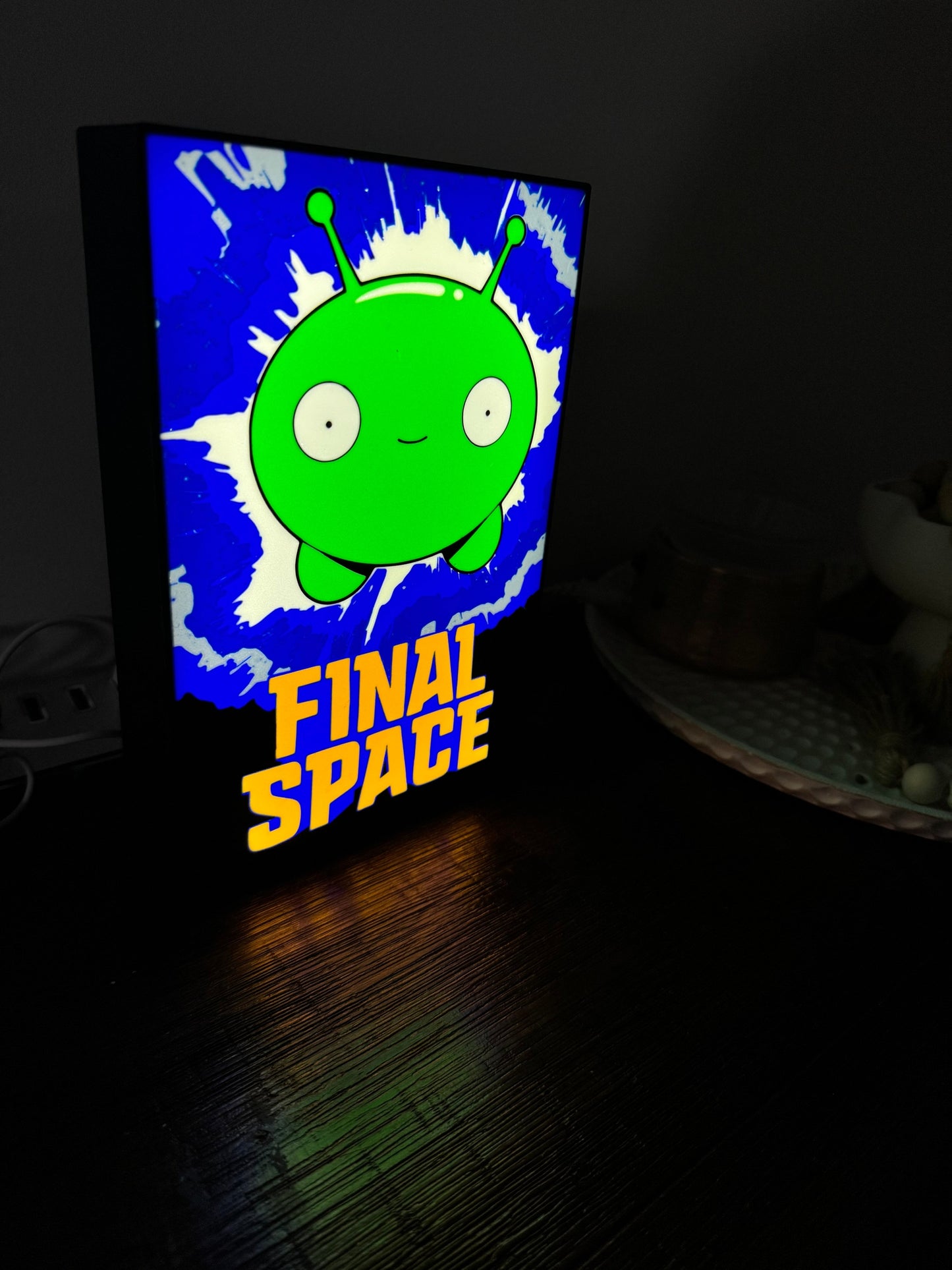 Final Space Mooncake - LED Light Up Sign - USB Powered