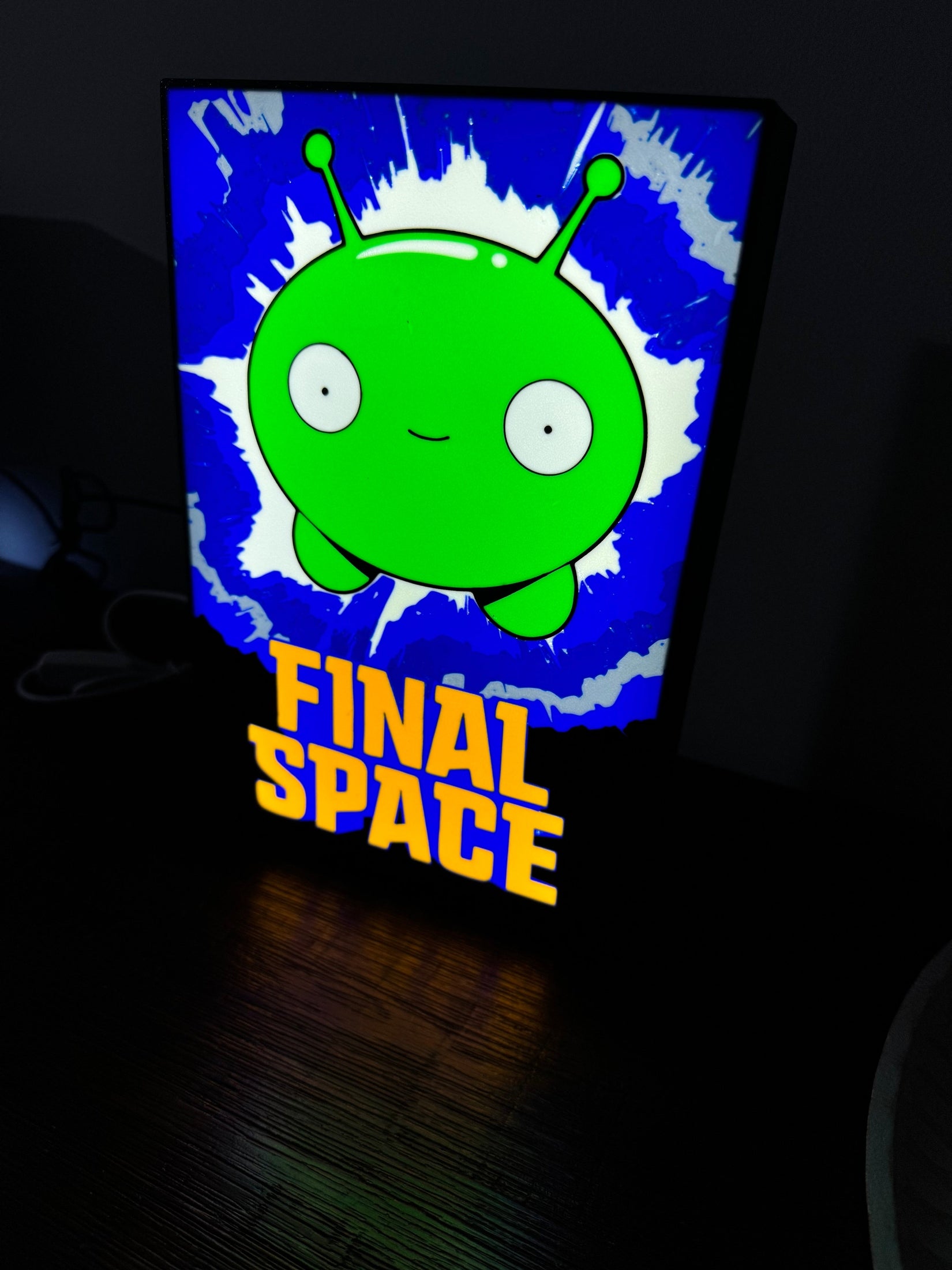 Final Space Mooncake - LED Light Up Sign - USB Powered