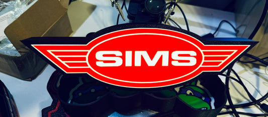 SIMS - Light up Logo / Sign - USB Powered - Michael's 3D World