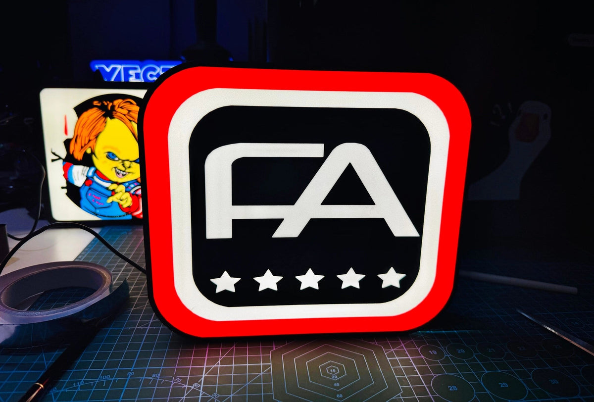 Free Agent BMX - USB Powered LED Light up sign 2 Different Designs/Logos