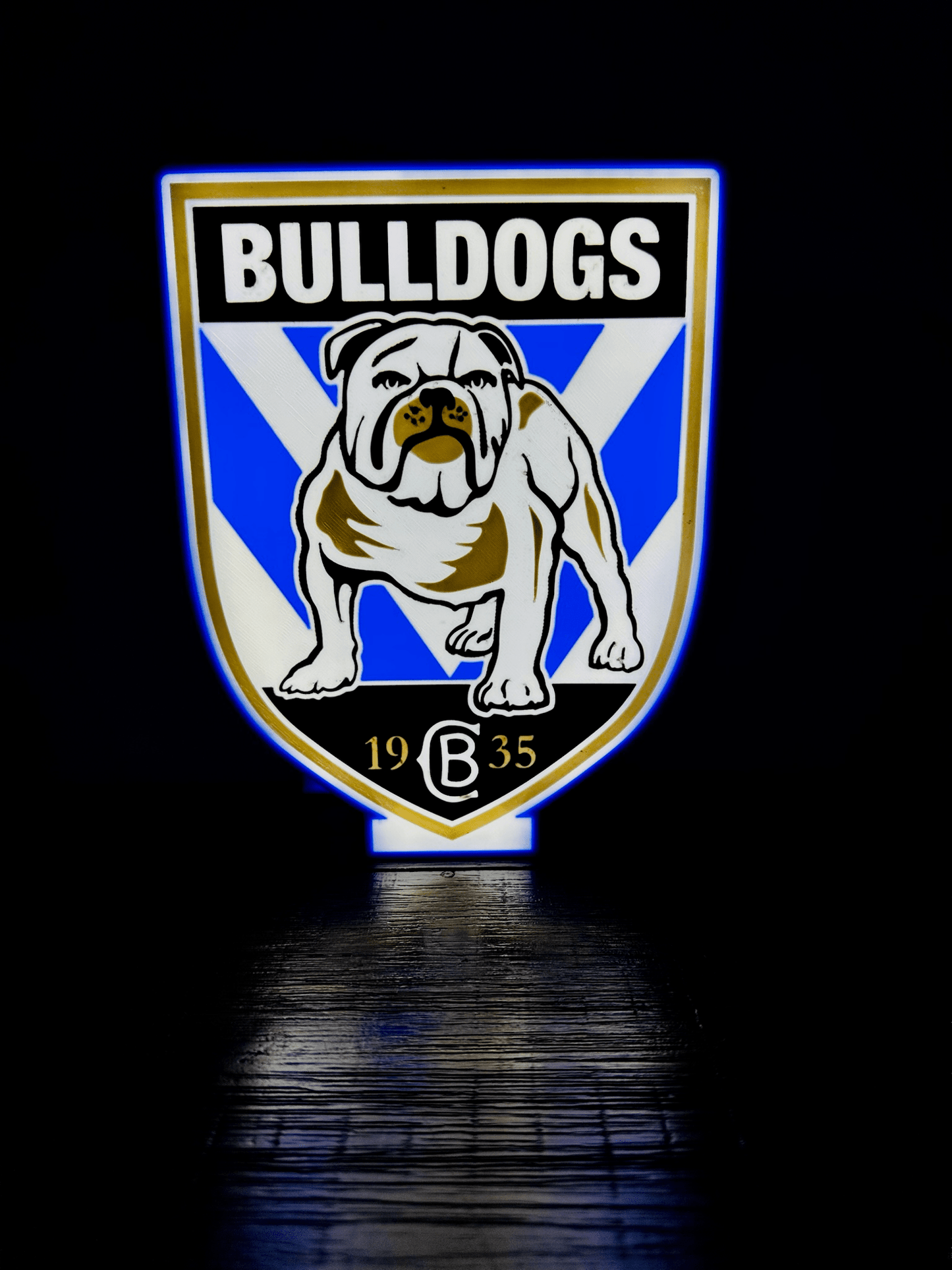 Bulldogs NRL Team Logo - Light Box / Night Light