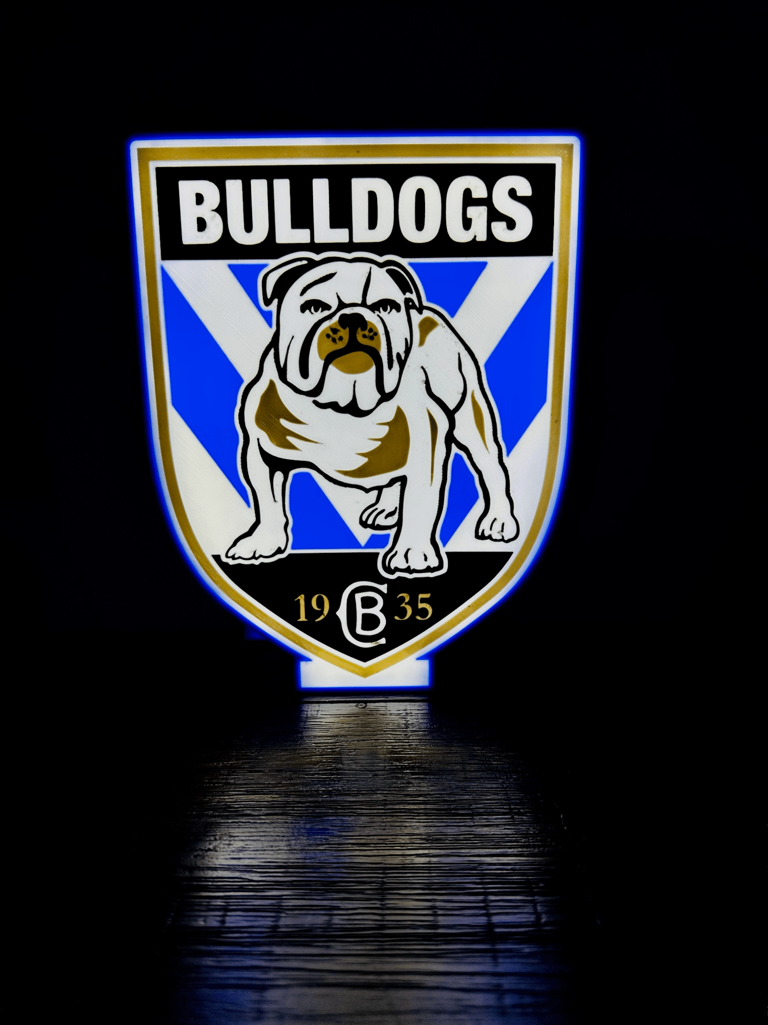 Bulldogs NRL Team Logo - Light Box / Night Light