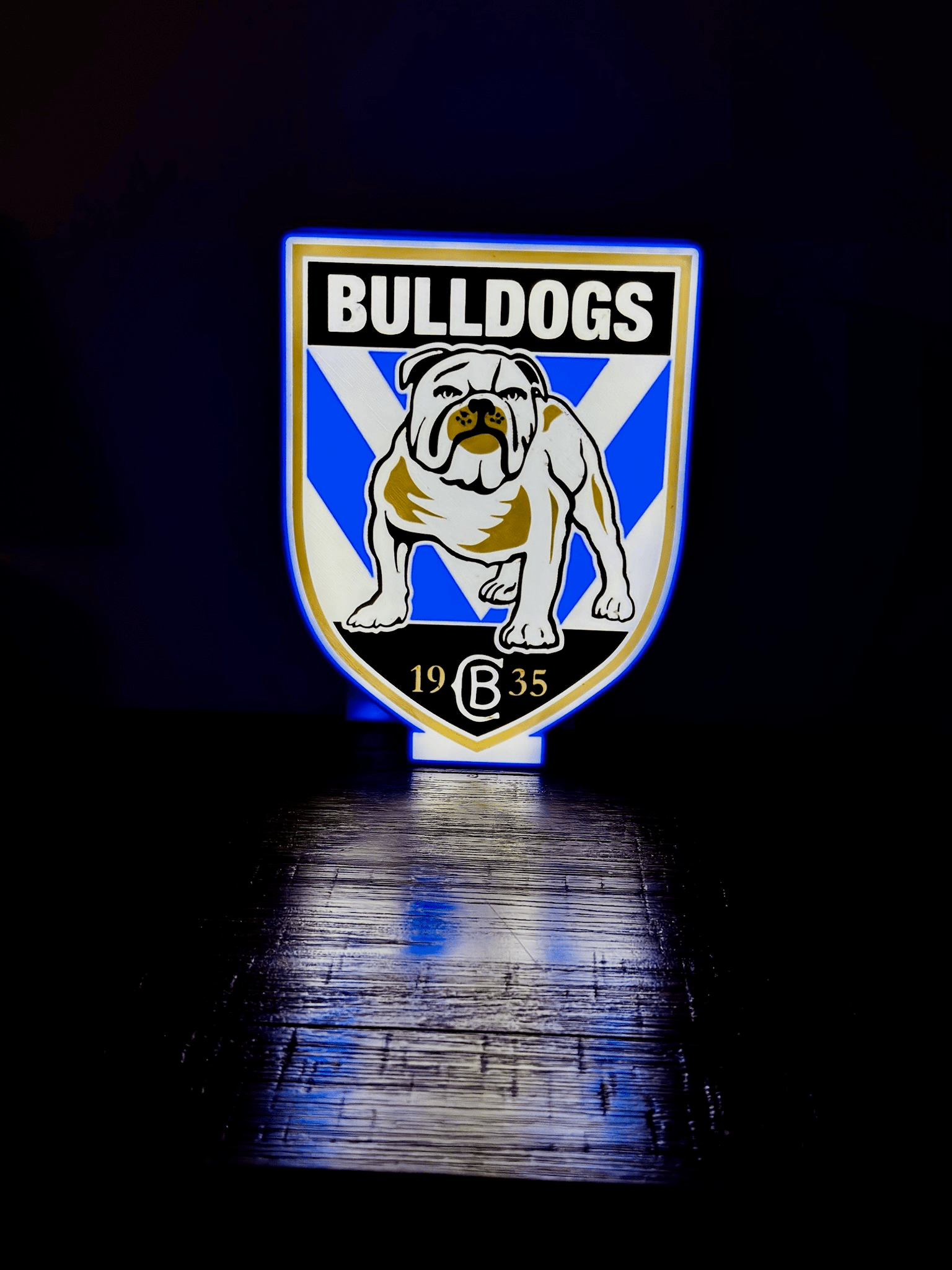 Bulldogs NRL Team Logo - Light Box / Night Light