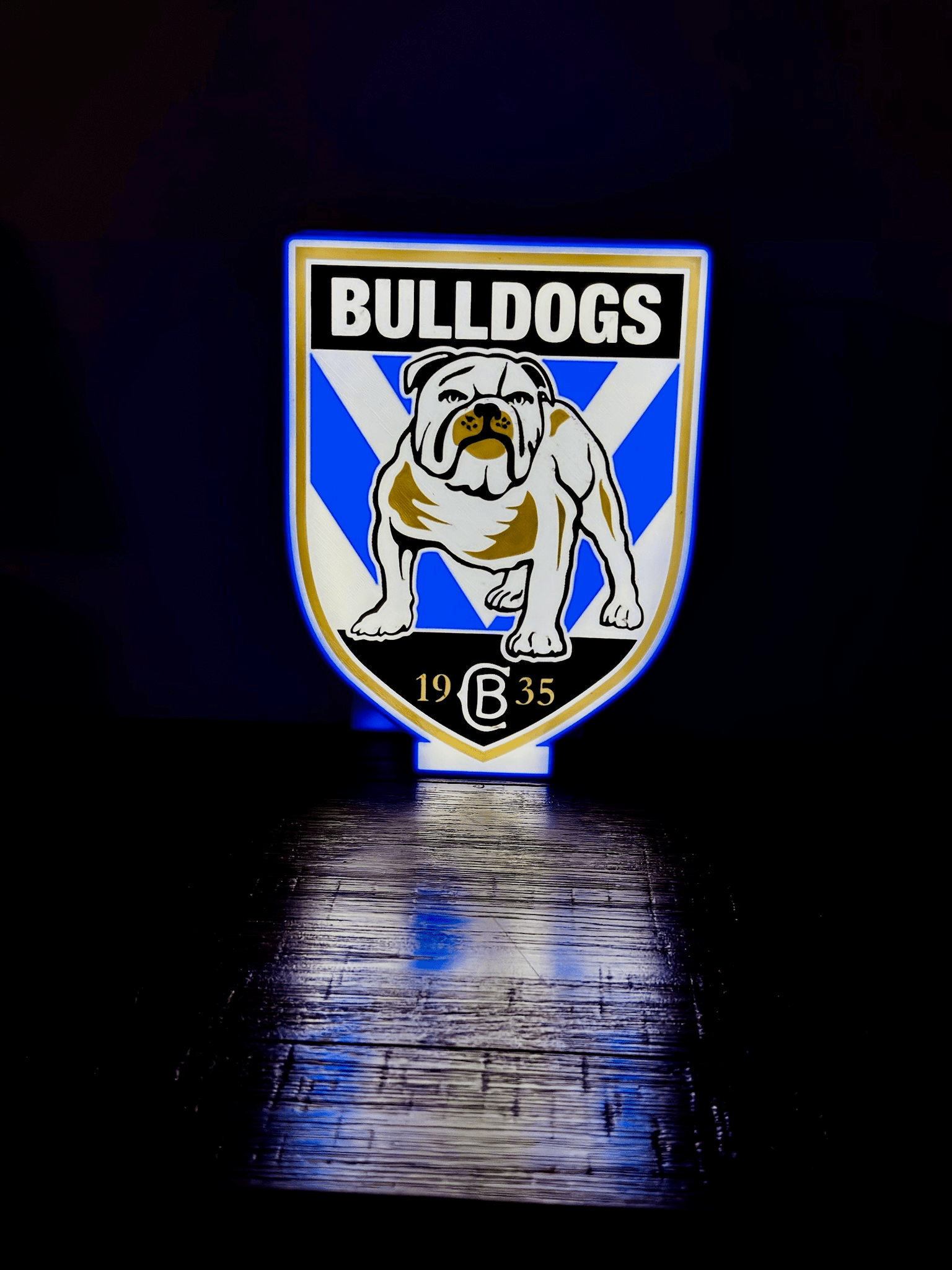 Bulldogs NRL Team Logo - Light Box / Night Light