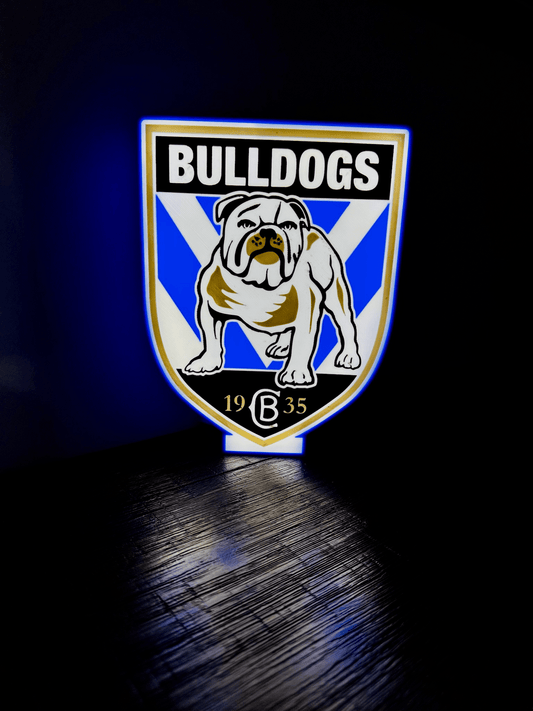 Bulldogs NRL Team Logo - Light Box / Night Light
