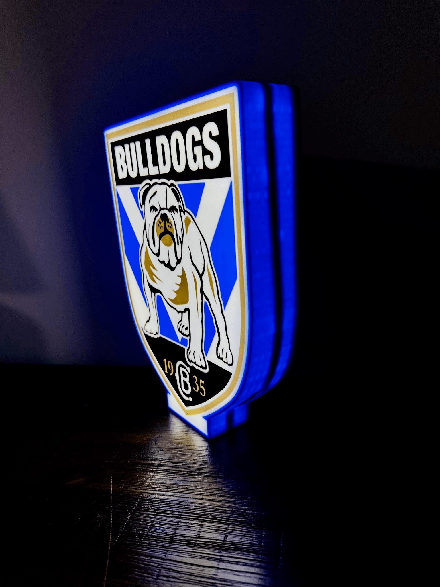 Bulldogs NRL Team Logo - Light Box / Night Light
