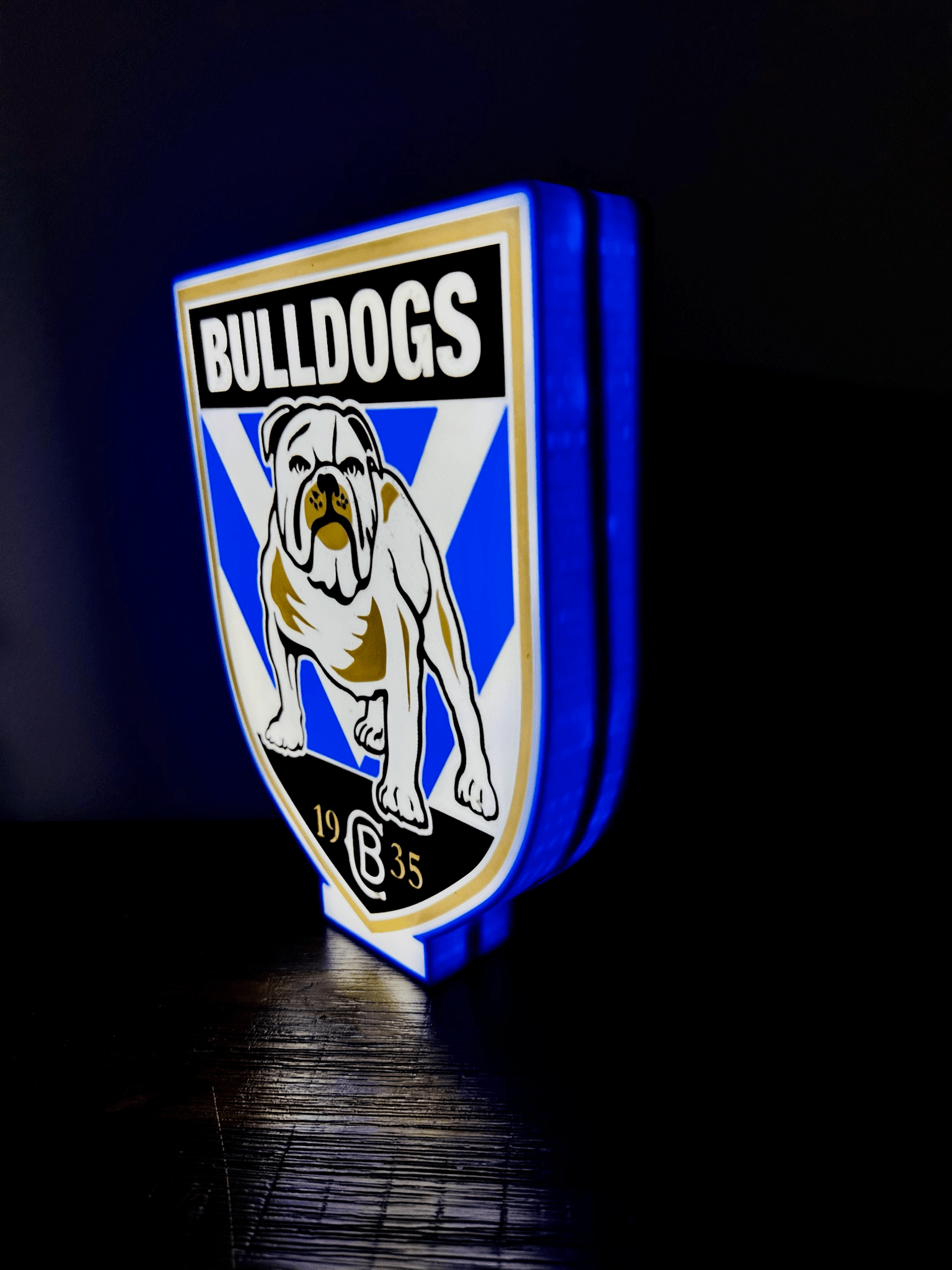 Bulldogs NRL Team Logo - Light Box / Night Light