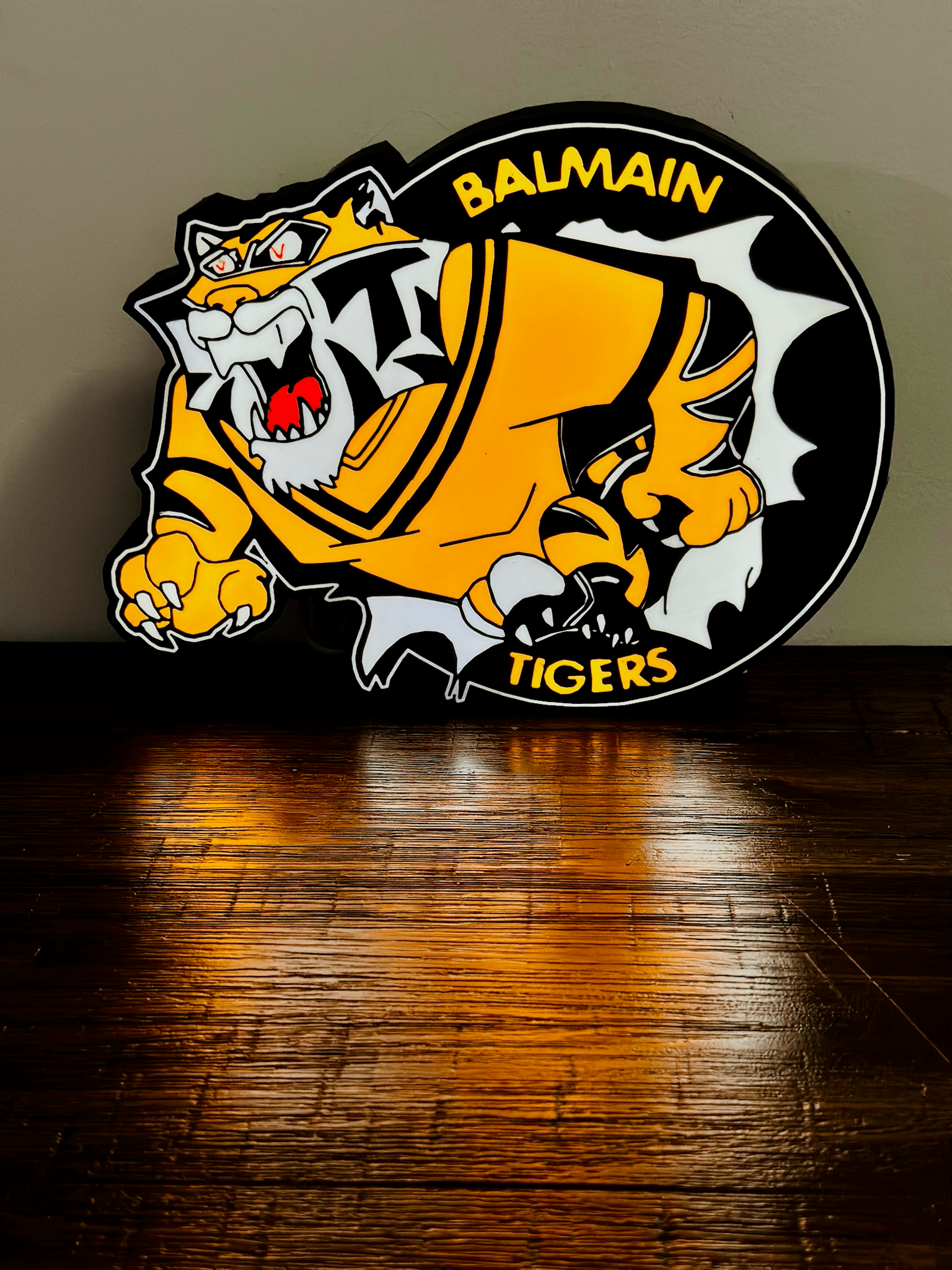 Balmain Tigers - Light up Logo / Sign - USB Powered