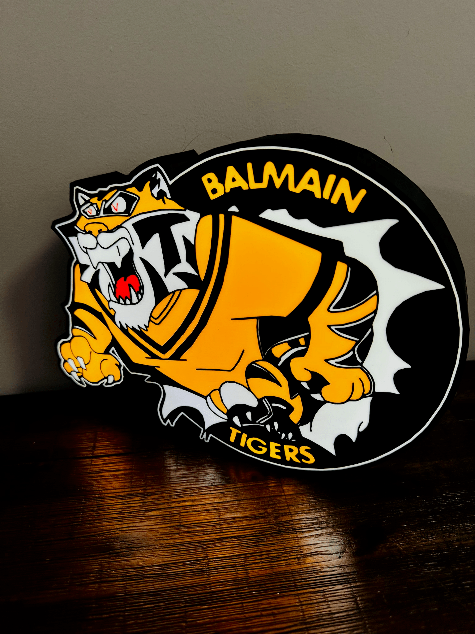 Balmain Tigers - Light up Logo / Sign - USB Powered