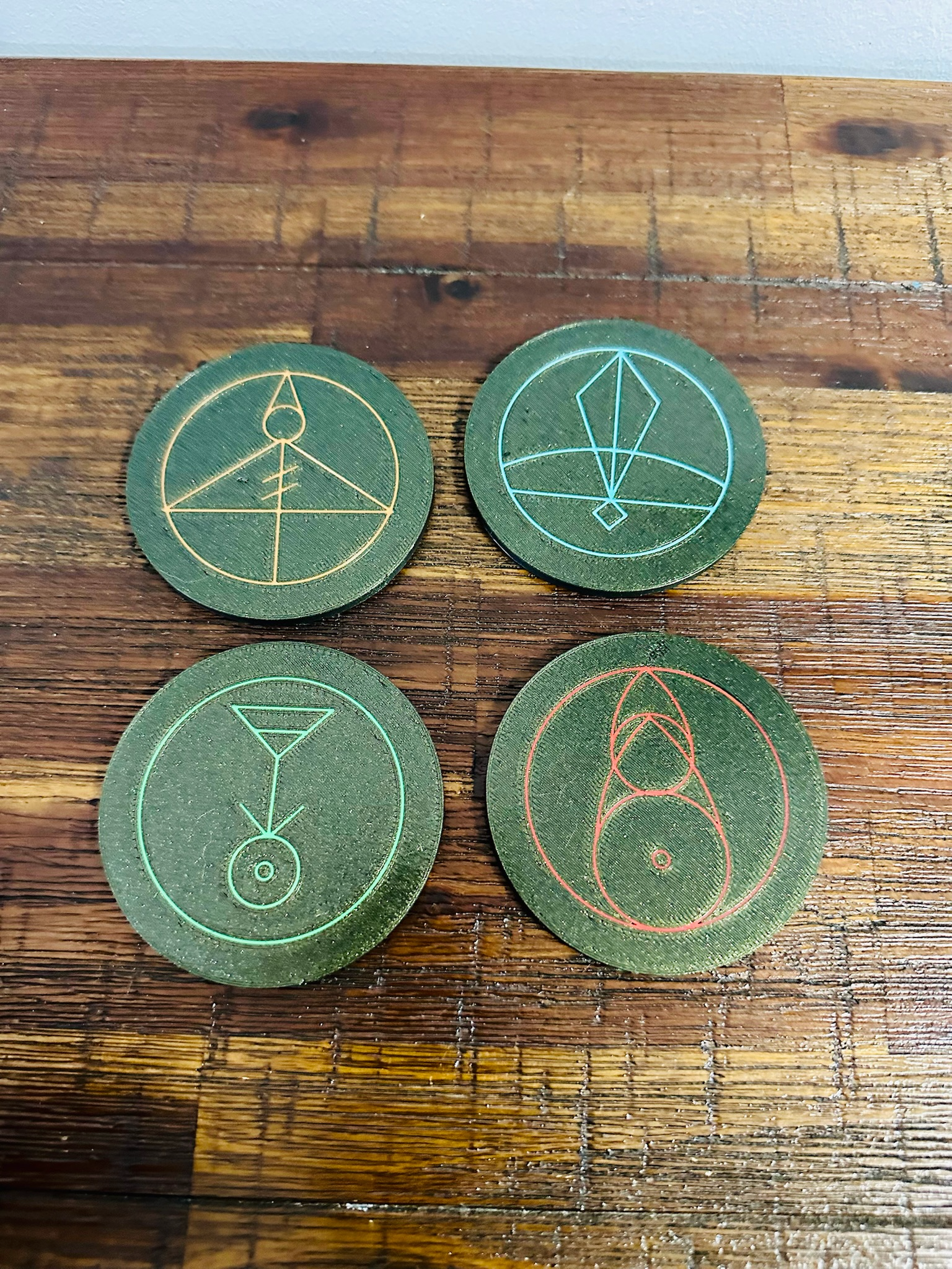 The Owl House: Luz’s Magic Spell Glyph’s - Coasters Set of 4