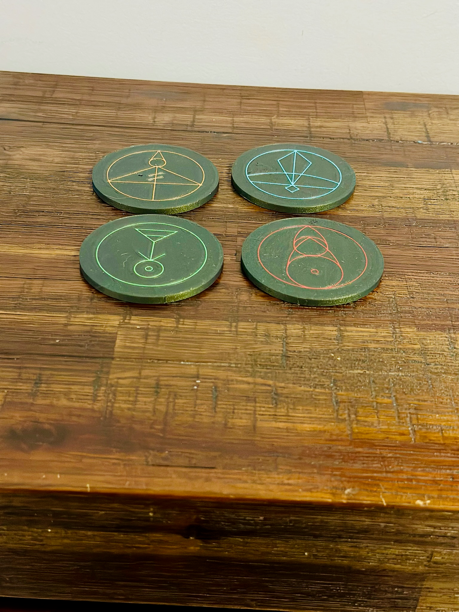 The Owl House: Luz’s Magic Spell Glyph’s - Coasters Set of 4