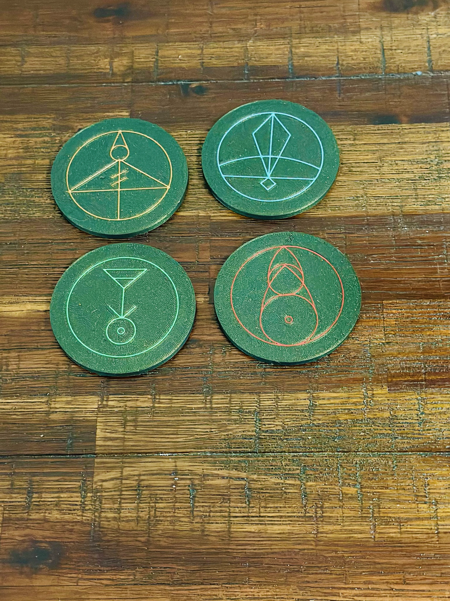 The Owl House: Luz’s Magic Spell Glyph’s - Coasters Set of 4