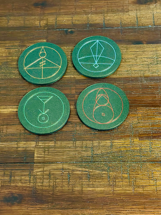 The Owl House: Luzโs Magic Spell Glyphโs - Coasters Set of 4