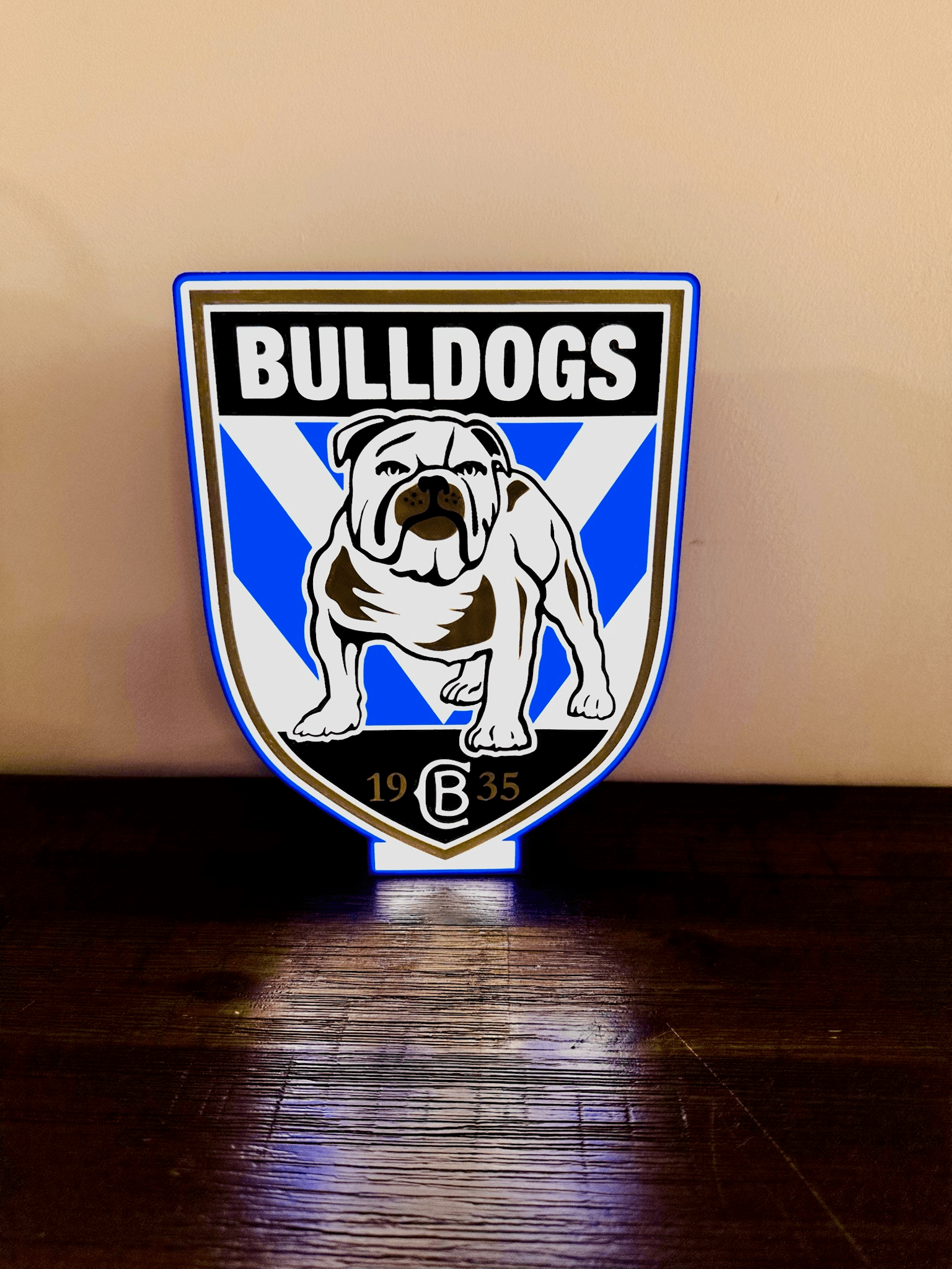 Bulldogs NRL Team Logo - Light Box / Night Light