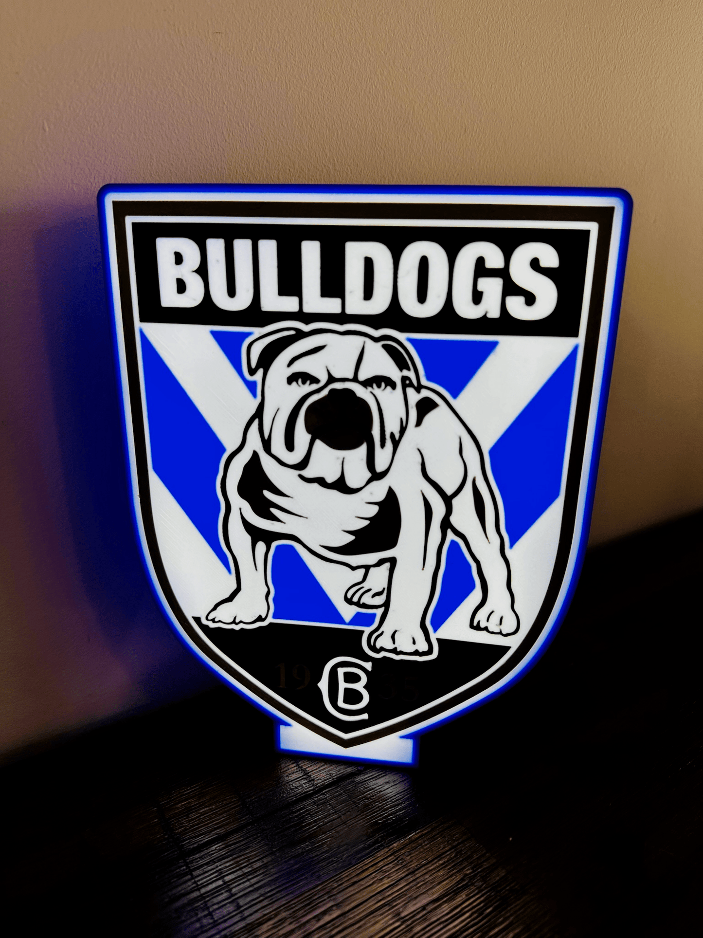 Bulldogs NRL Team Logo - Light Box / Night Light