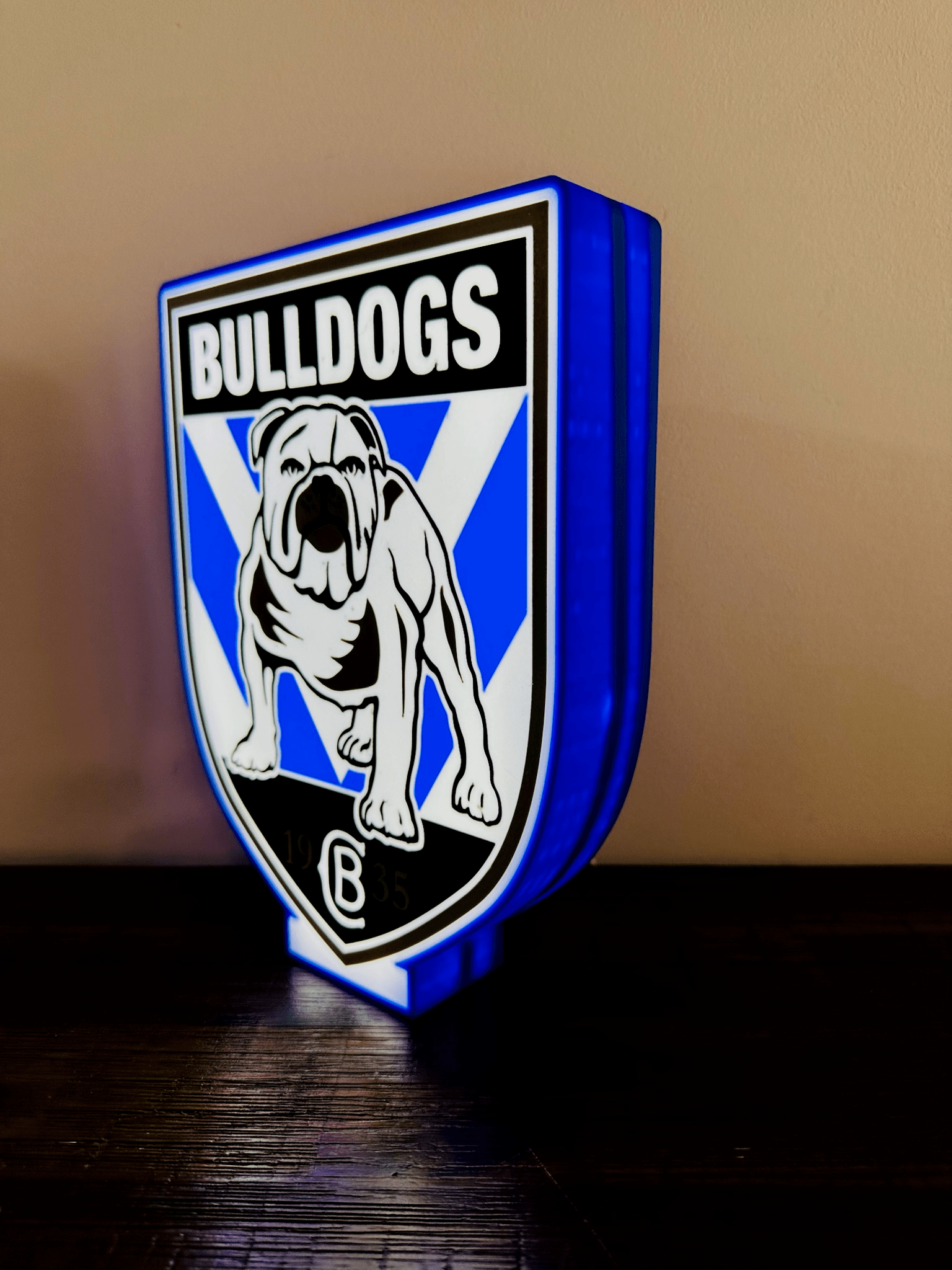 Bulldogs NRL Team Logo - Light Box / Night Light