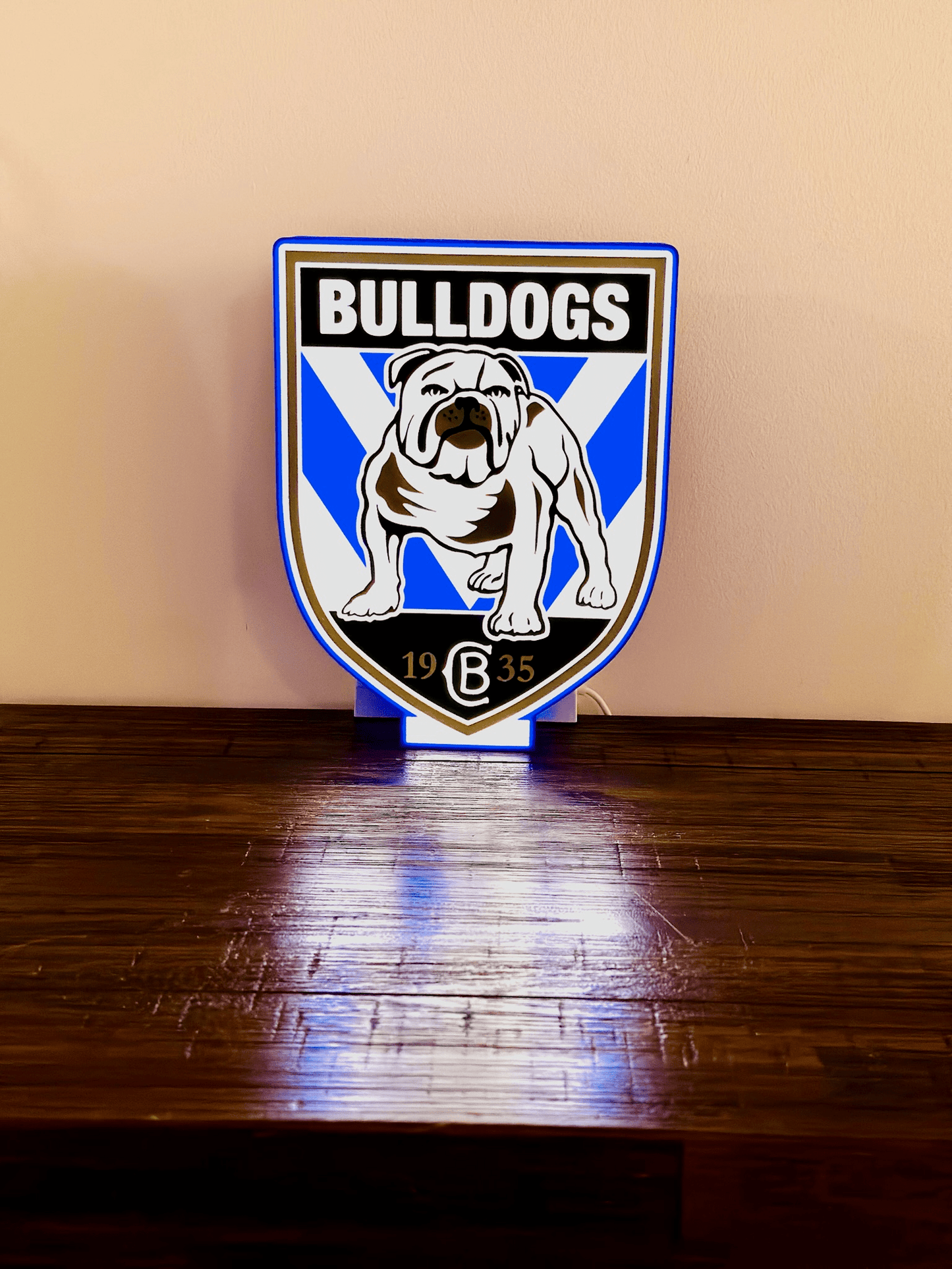 Bulldogs NRL Team Logo - Light Box / Night Light