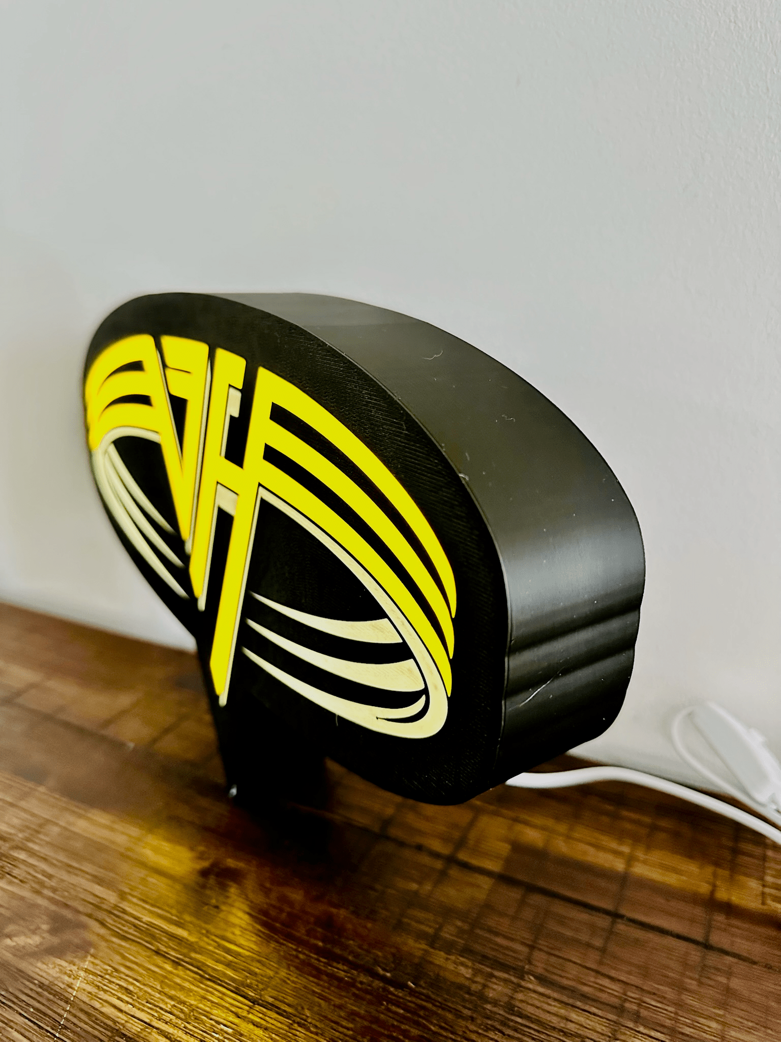 Van Halen - Rock Music Band - 1980's Logo - Night Light / Bright Light Up Wall Art