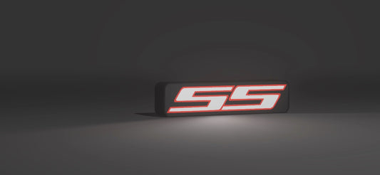 Chevy SS Super Sports Badge - LED Light up artwork / Illuminated Wall Art / LED Display