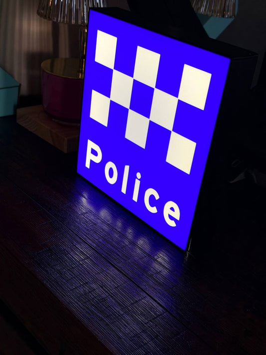 Australian Police LED sign - wide shot