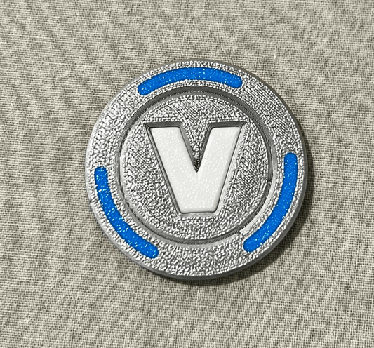 Fortnite Coin: V-Buck Double Sided Coin - Michael's 3D World