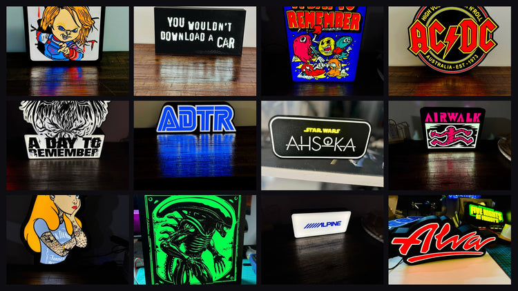Light Up Signs - Michael's 3D World