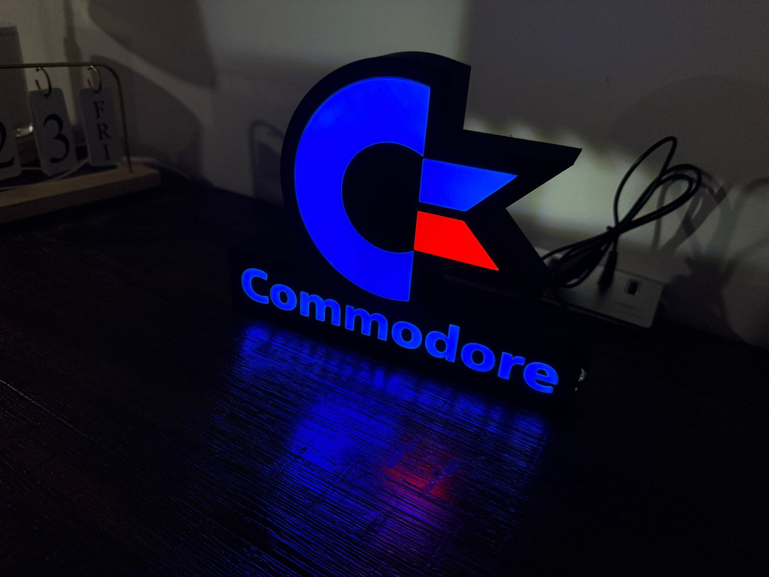 Retro Gaming / Vintage Computing Light Up LED Signs / Illuminated Wall Art Displays