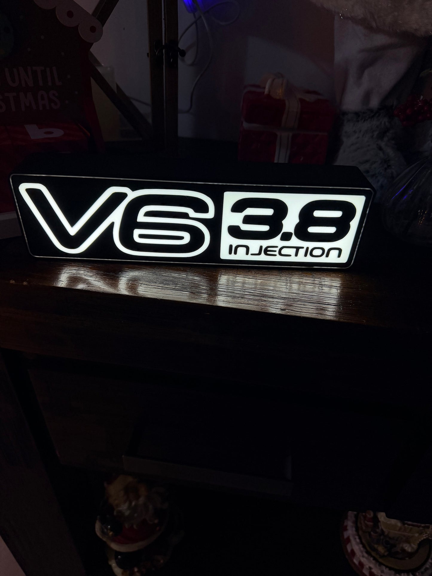 Holden VT VY V6 3.8 Injection Badge - LED Light up artwork / Illuminated Wall Art / LED Display