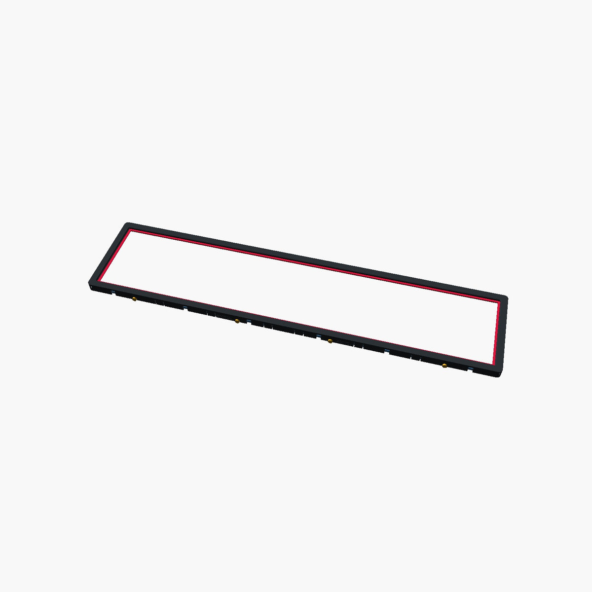 Assembled two-part Euro plate holder render