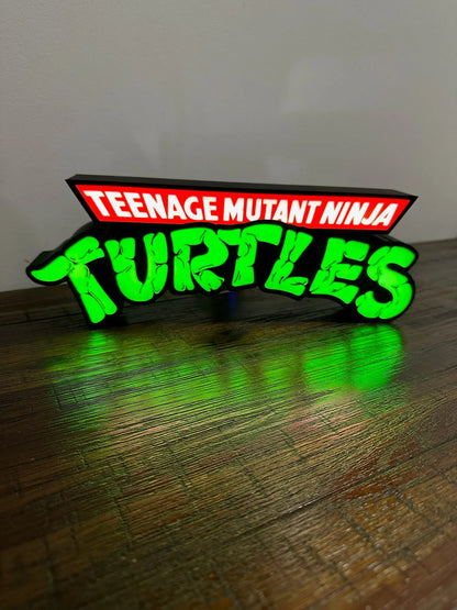 TMNT - Teenage Mutant Ninja Turtles - Logo - Night Light / Light Box / Light Up Wall Art - Michael's 3D World