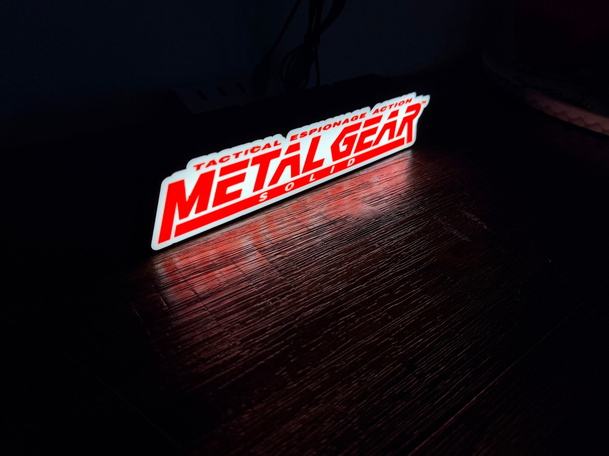 Metal Gear Solid - LED Light up artwork / Wall Art / Sign