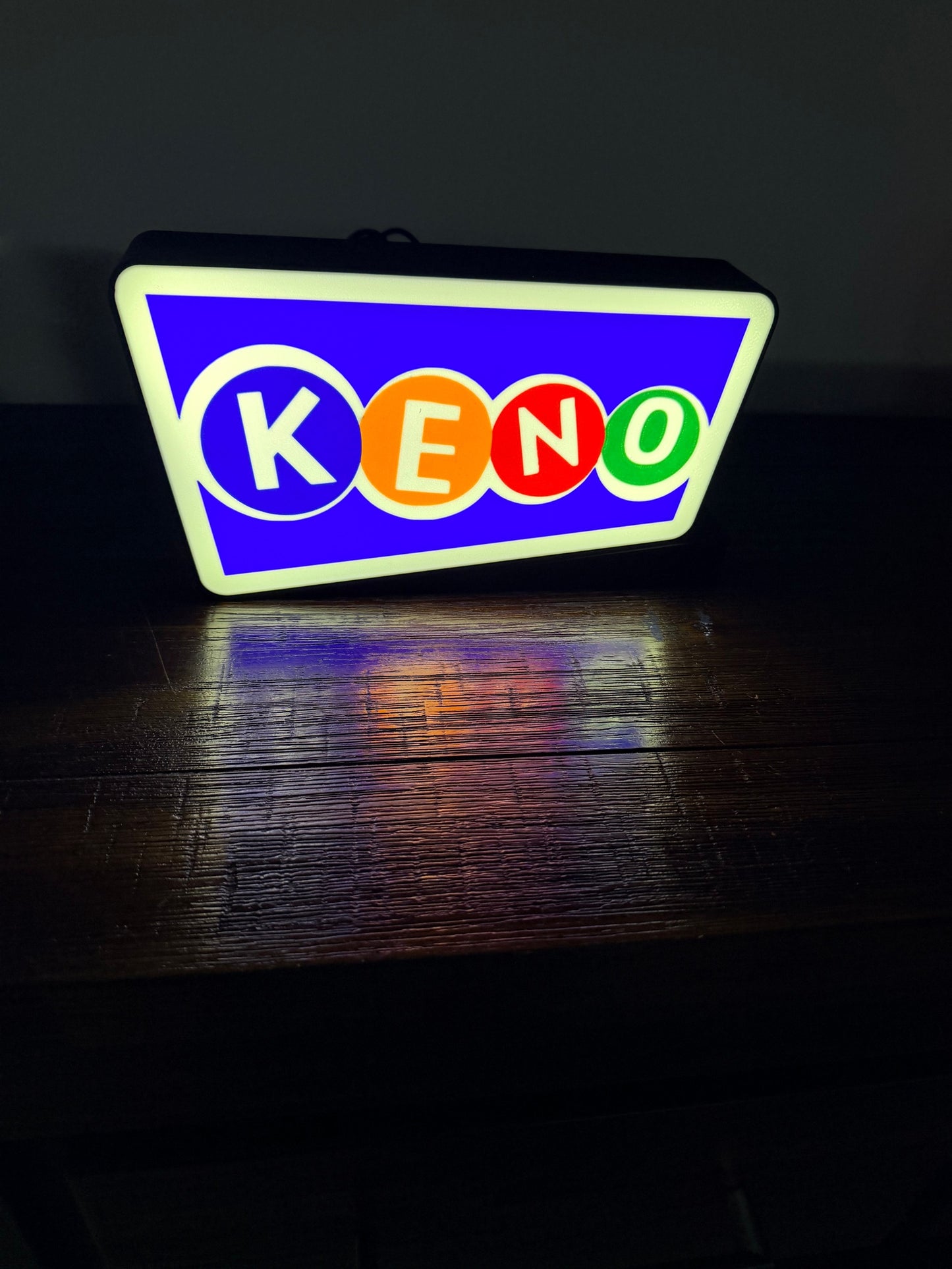 KENO Logo - LED Light up Wall Sign / Wall Art