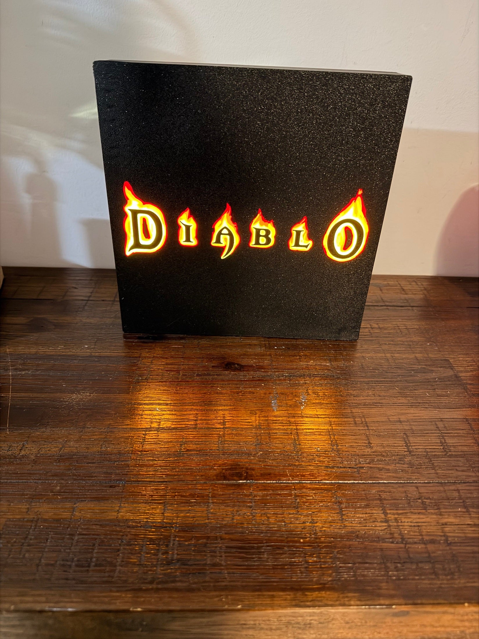 Diablo 1: Original Game Logo LED Light up sign / wall art