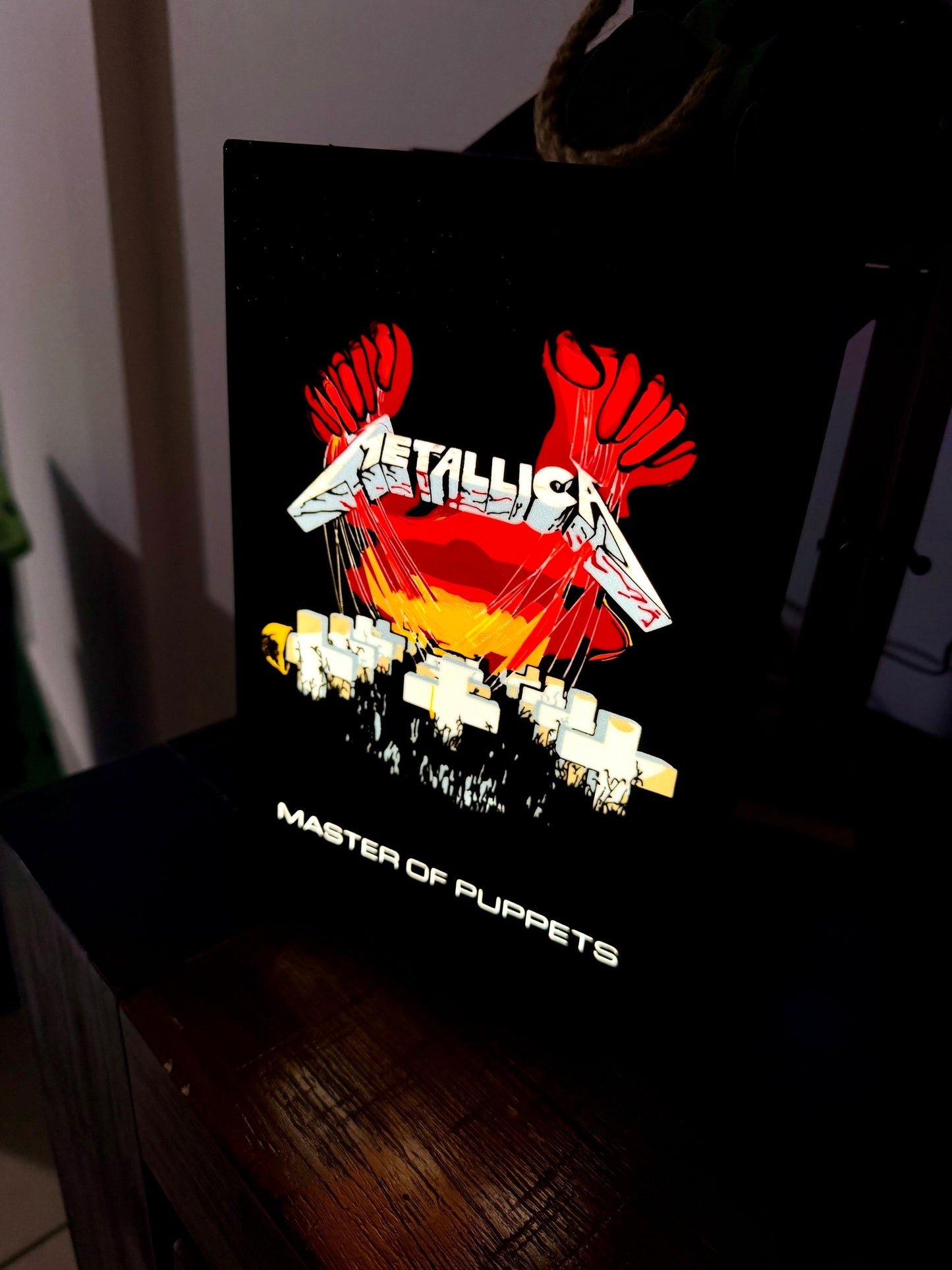 Metallica - Master Of Puppets - LED Light Up Wall Art