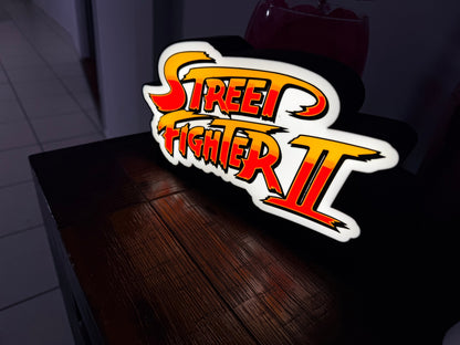 Street Fighter 2 - LED Light Up Sign - USB Powered