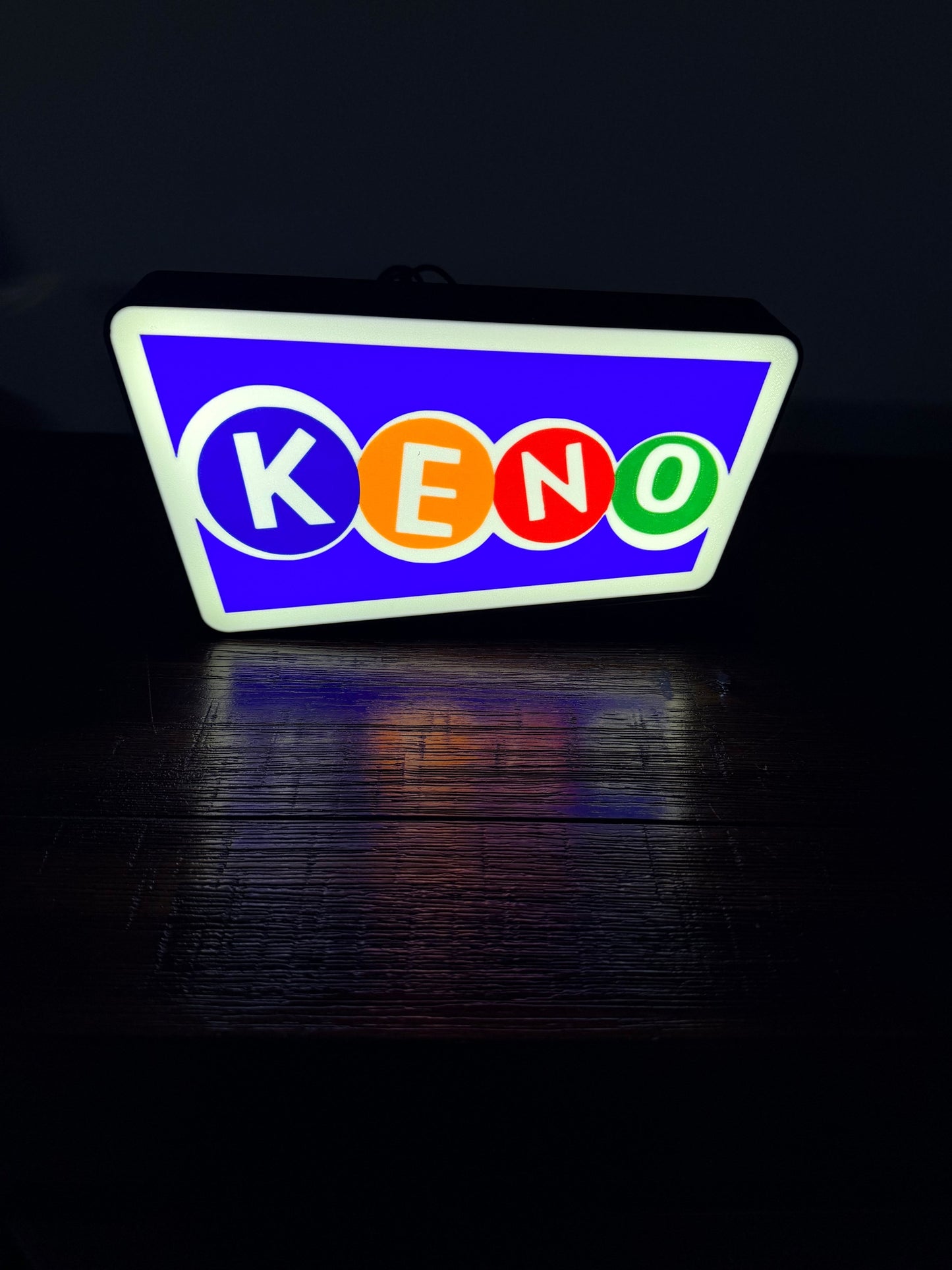 KENO Logo - LED Light up Wall Sign / Wall Art