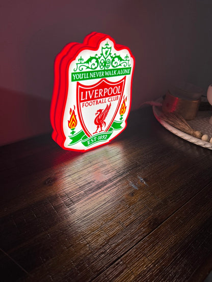 Liverpool Football Club - Light up Logo / Sign - USB Powered