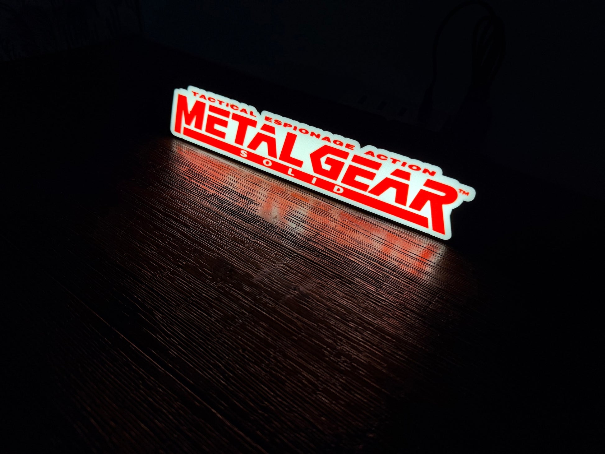 Metal Gear Solid - LED Light up artwork / Wall Art / Sign