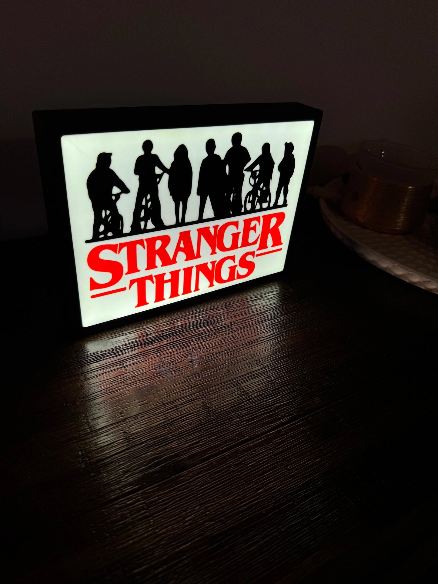 Bright White Stranger Things - Light Up Sign - USB Powered - Unique Wall Art/Nightlight