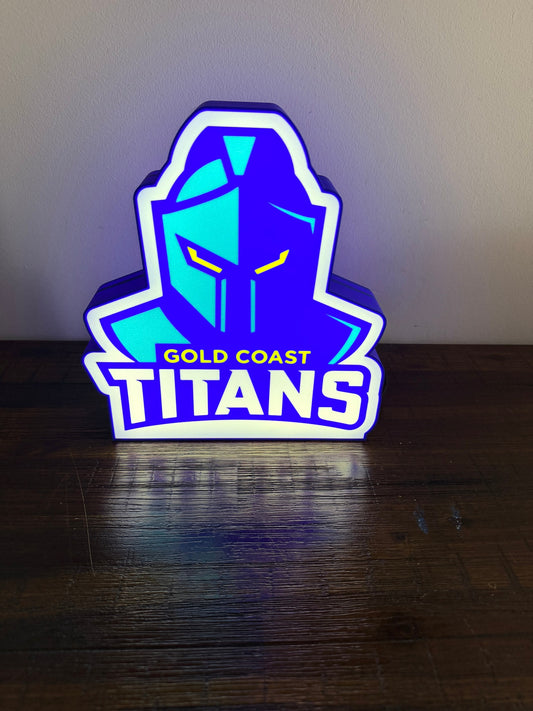 Gold Coast Titans - LED Light up sign - USB Powered