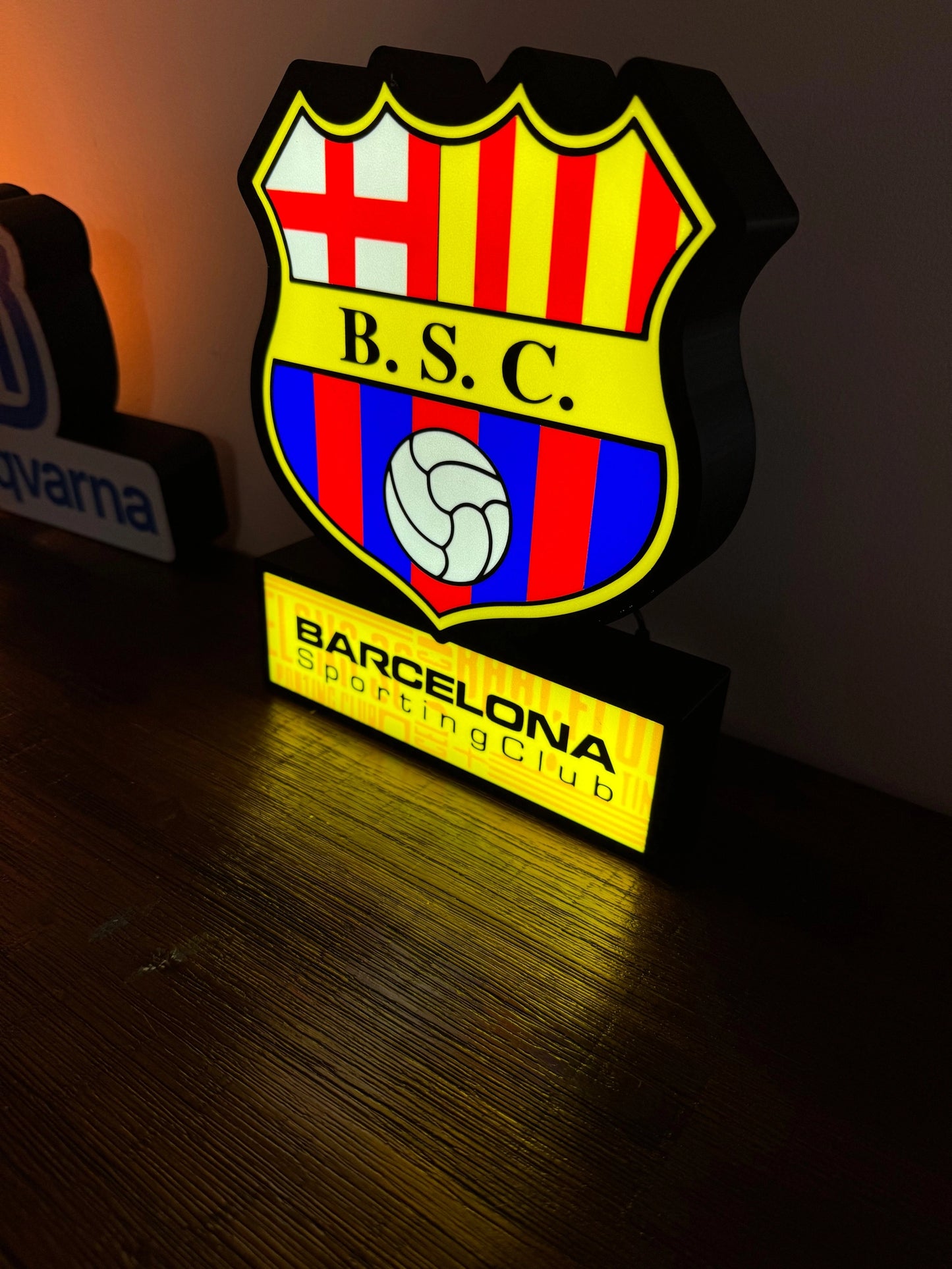 Barcelona Sporting Club Logo - Football Team LED Light Up Logo/Sign