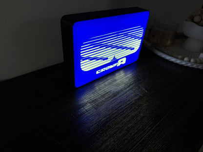Holden: Group A - SS - Commodore - Blue Light Up Artwork / LED Wall Art / Sign