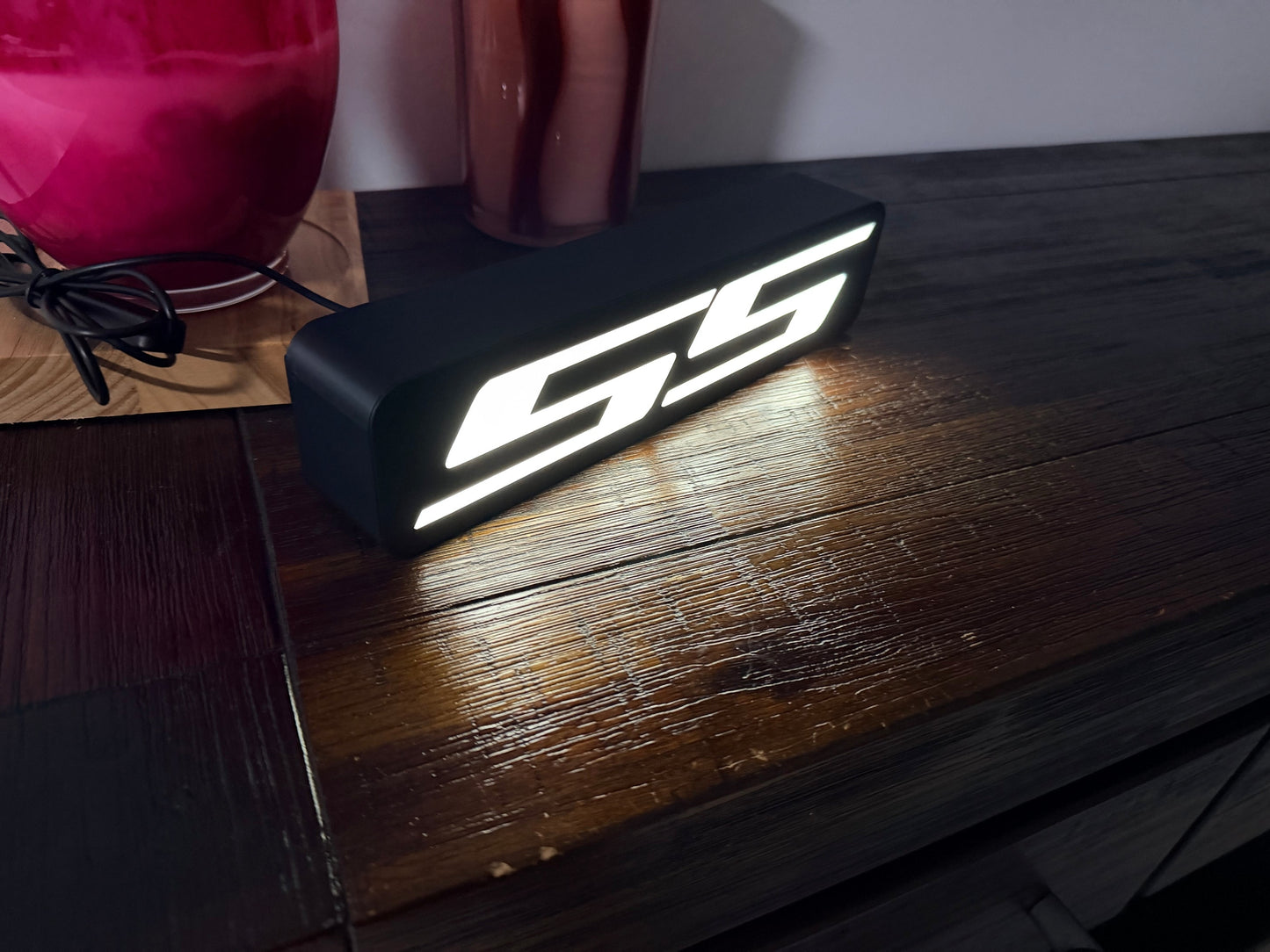 Chevy SS Super Sports Badge - LED Light up artwork / Illuminated Wall Art / LED Display