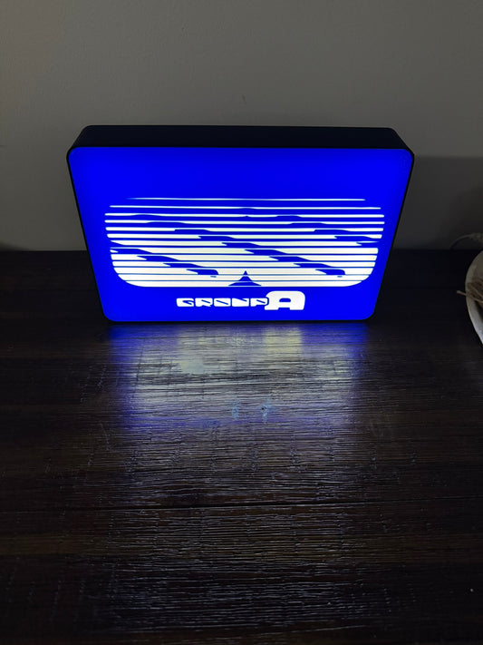 Holden: Group A - SS - Commodore - Blue Light Up Artwork / LED Wall Art / Sign